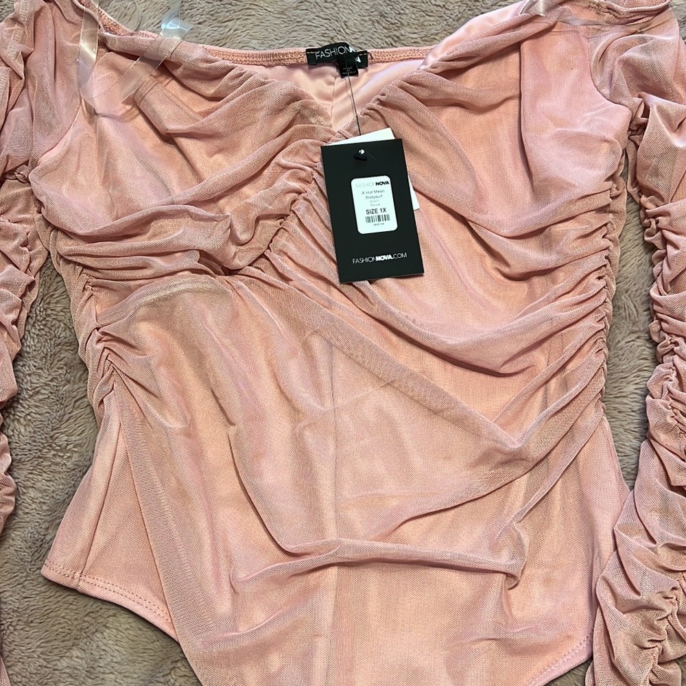 Fashion Nova Pink Ruched Women's Top